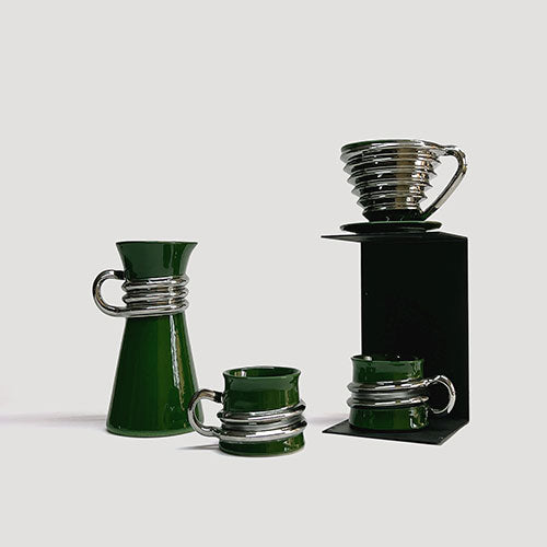 Coffee Cup Filter Bowl Sharing Pot Coffee Equipment -Green
